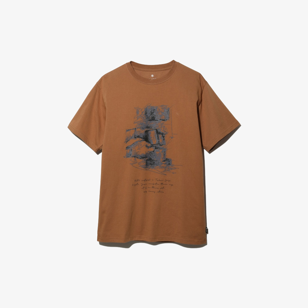 스노우피크 Titanium Mug T shirt Brown (TS-22AU003)